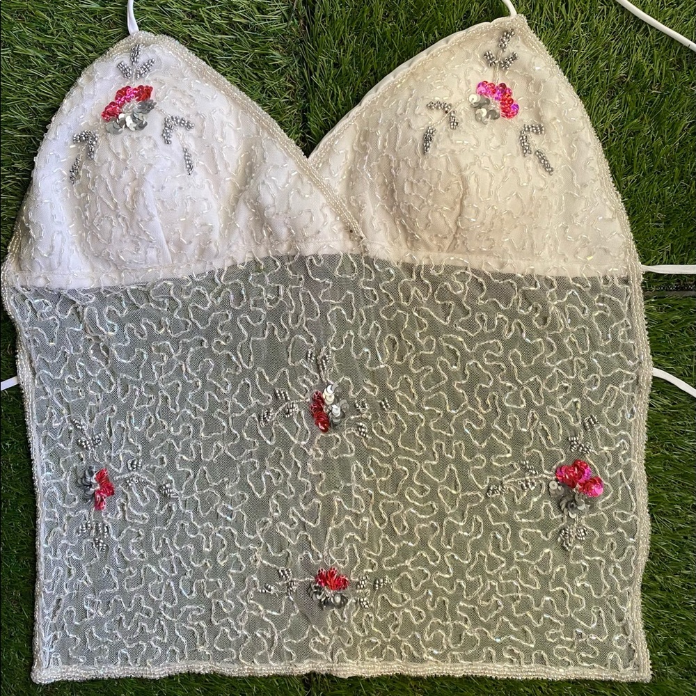 White Y2K Top